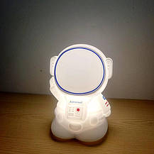 Нічник астронавт з акумулятором, Силіконовий дитячий нічник Космонавт, фото 3