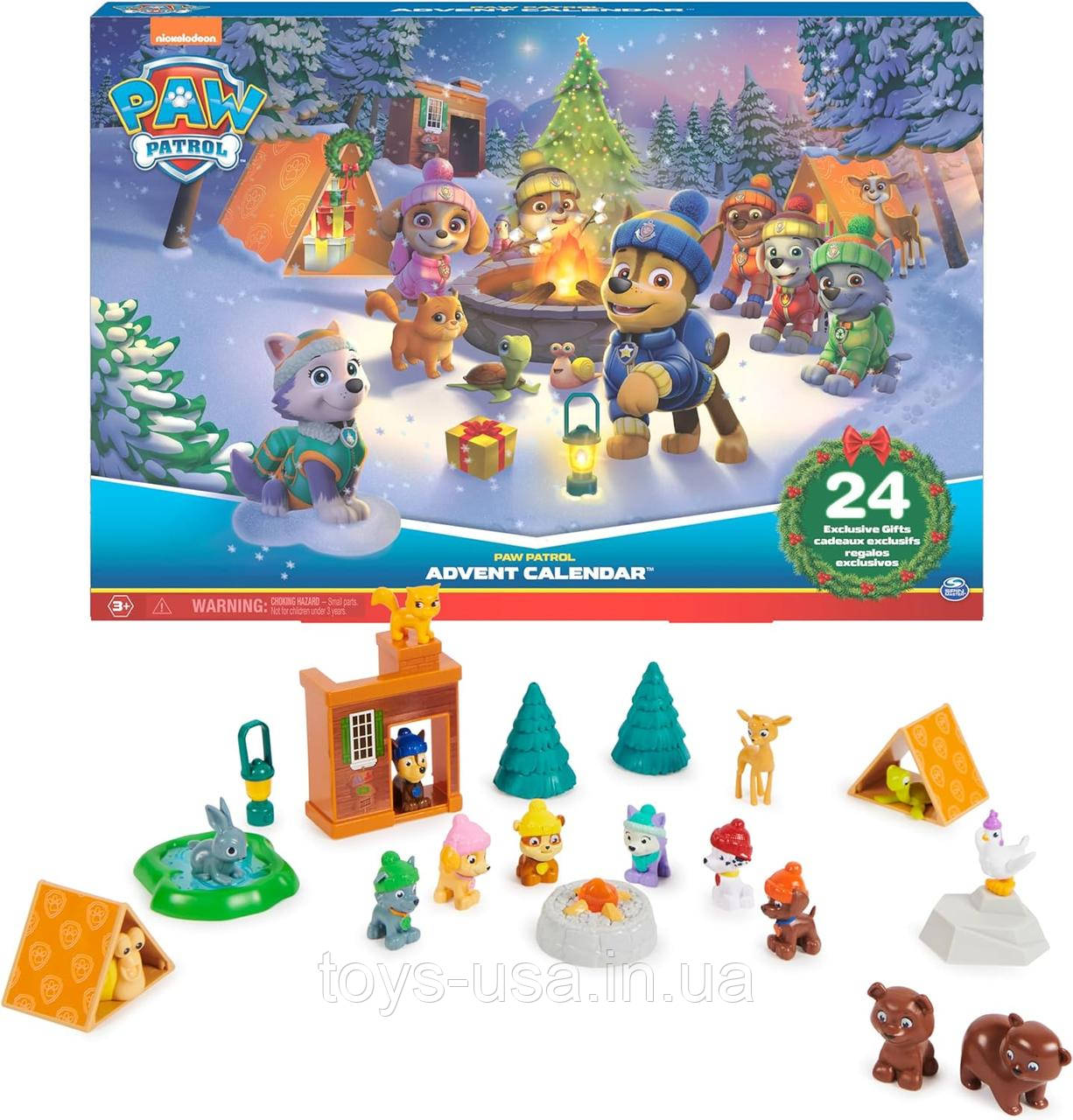 Щенячий патруль Адвент календар Paw Patrol Advent Calendar 2022, фото 1