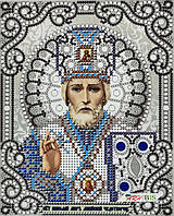 ЖС-5003 Святий Миколай у перлах, набір для вишивання бісером ікони
