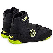 Борцовки FISTRAGE VL-8484 розмір 39 Чорний-зелений, фото 4