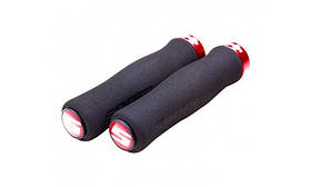 Грипси SRAM LOCKING Contour Foam 129 мм чорні/червоні для велосипеда, м’які та зручні.