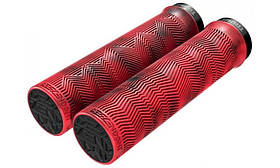 Грипси Truvativ Descendant 133 мм для велосипеда, червоні, з алюмінієвим замком