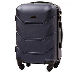 Невелика дорожня валіза з пластику Wings 147 синій колір розмір S