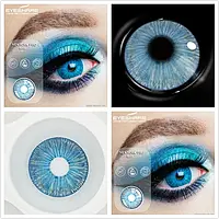 Косметические цветные линзы для глаз NEWYORK-Blue