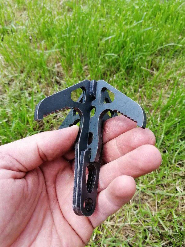 Розбірна металева кішка (якір) для туризму 10 см, фото 1