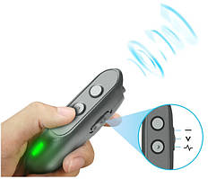 Відлякувач собак ультразвуковий потужний 3 в 1 з індикатором зарядки та акумулятором від USB Сірий Ultrasonic STM-00501