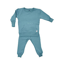 Костюм трикотажний Twins Bear (кофта і штани) 6-12 міс W-121-КТTB6-12-04, blue, блакитний