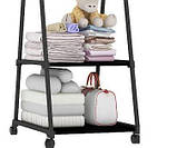 Універсальна міцна підлогова пересувна вішалка для одягу Coat Rack, фото 5