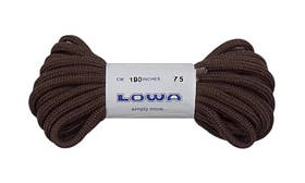 Шнурки LOWA Zephyr 190 см коричневі для трекінгових черевиків, поліестер