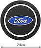 Силіконовий килимок у підсклянник із логотипом Ford комплект 2 штуки, фото 3