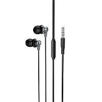 Навушники HOCO Delighted METAL universal earphones with microphone M98 grey