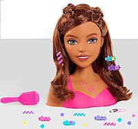 Barbie Styling Head Барби манекен для причесок шатенка