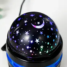 Нічник-проєктор Магічна куля Led Mini Magic Ball, світлодіодний проєктор диско куля RGB Чорний, фото 3