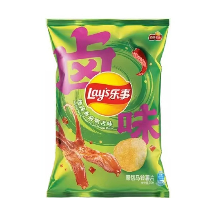 Чіпси Lay's Hot and Spicy Braised Duck Tongue Flavor Potato Chips 60g