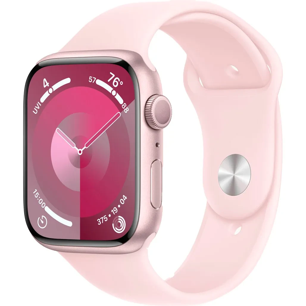 Смарт-годинник Apple Watch Series 9 GPS 41mm Pink Aluminum Case with Light Pink Sport Band M/L (MR943)