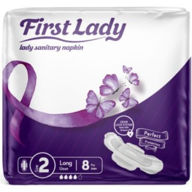 Гігієнічні прокладки для жінок First Lady Long 4 краплі (8 шт)
