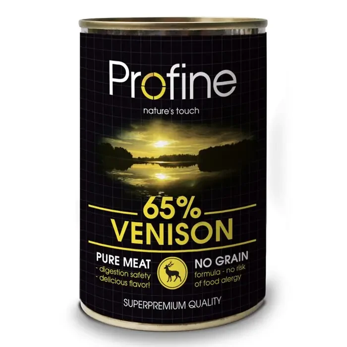 Вологий корм для собак Profine Dog Venison з олениною 6 шт.*400 г