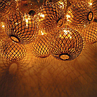 Гірлянда золоті кульки 20 led, 3 м Теплий білий, фото 5