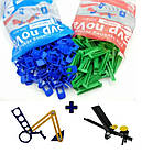 Комплект СВП NoVa: основа СВП 2УП 1,5мм + клини 2УП+ ключ для затиску (метал) + шаблон NoVa, фото 10