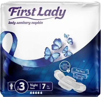Гігієнічні прокладки для жінок First Lady Night 5 краплі (7 шт)