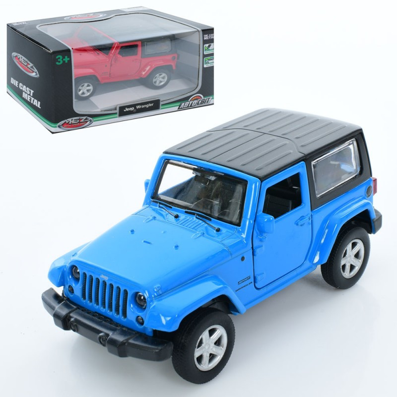 Джип AS-3055 АвтоСвіт, 1:42, Jeep Wrangler, метал, інерційний, 11,5 см, відчиняються двері