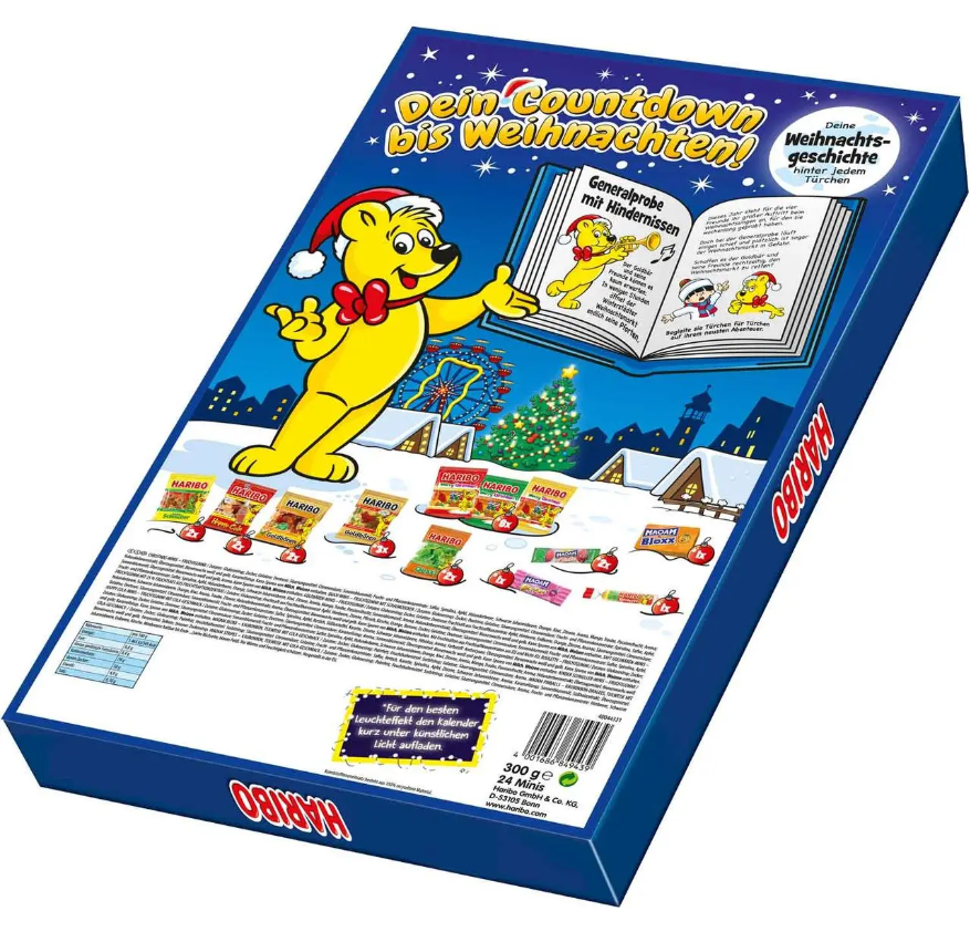 Адвент-календарь Haribo Leuchtet im Dunkelh, 300 г (ID#2014038919 ...