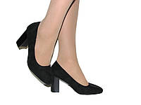 Черные замшевые туфли женские размер 36