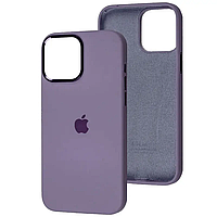 Накладка Silicone Case Metal Buttons iPhone 13, Iris