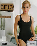 Жіноче боді бавовна широка бретель 46-48р чорний Туреччина ТМ Anit, фото 3