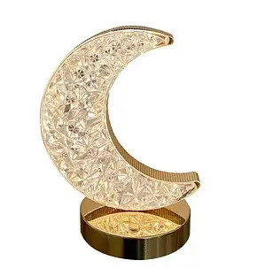 Нічник світильник акриловий на підставці Star Moon Table Light, проєкційний світильник-торшер сенсорний, фото 3