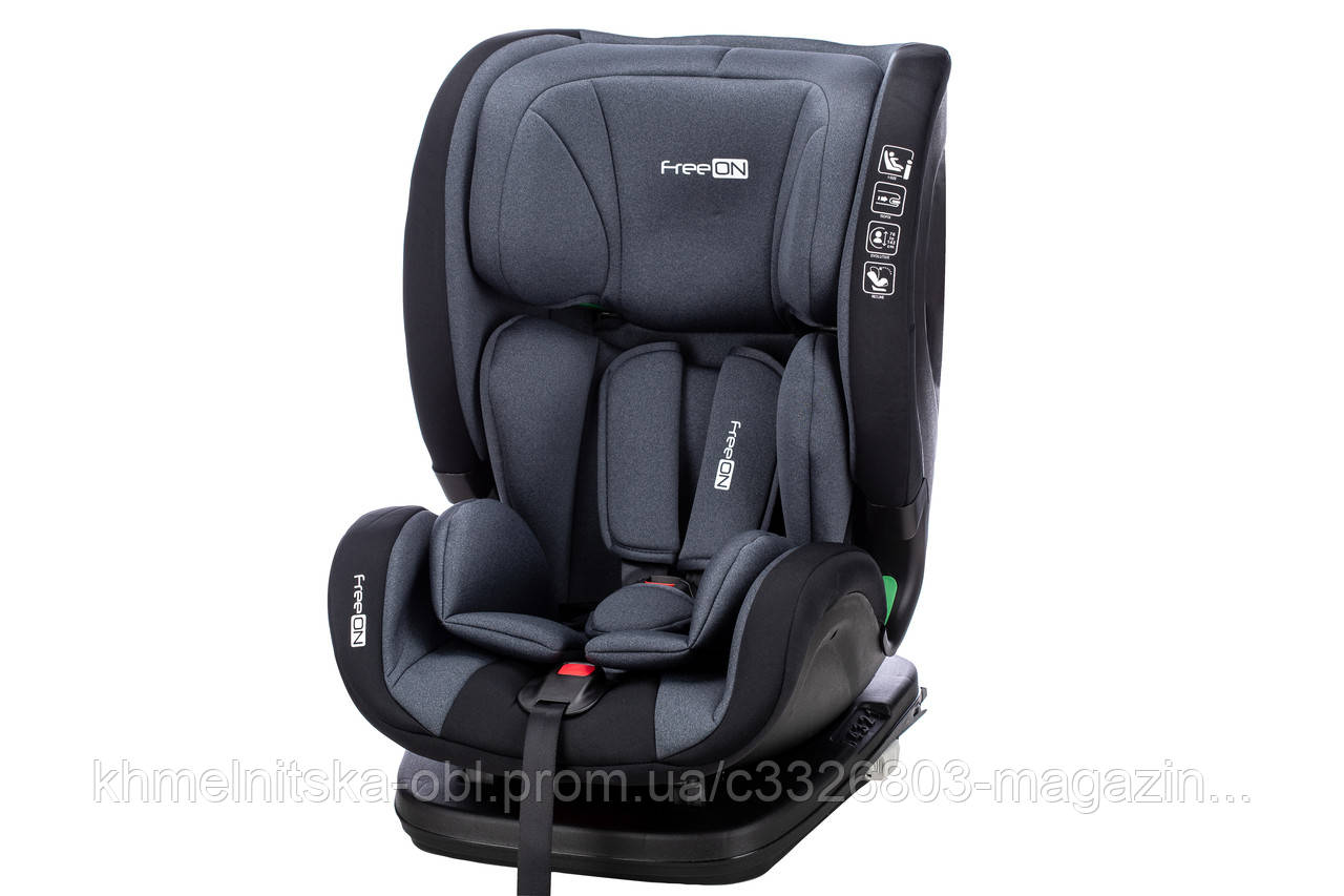 Автокресло FreeON TREX Black (9 міс-12 років, 9-36 кг) Isofix, фото 1
