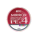 Шнур GC Mirrox PE X4 150м Multicolor #0.6, фото 3