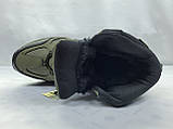 Комфортні зимові черевики- кросівки з нубука хакі Бона, фото 6