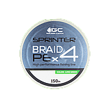 Шнур GC Sprinter PE X4 150м Lime Green #0.6, фото 3