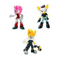 Набор игровых фигурок Sonic Prime Ребел Роз, Тейлз, Расти Роуз, 6,5 см SON2020C