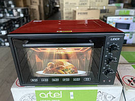 Електрична духовка 36л Lider ECO 3623 Black red