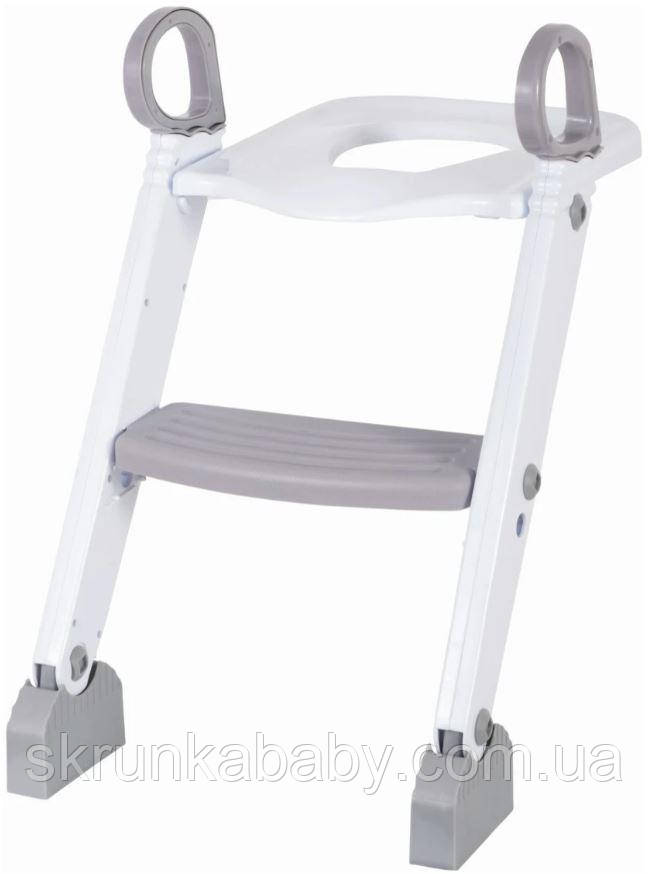 Дитячий горщик з драбинкою FreeON White-Grey