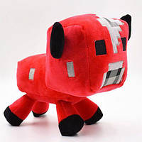 Мягкая игрушка герой игры Minecraft красная корова 14см, плюшевая детская кукла грибная корова с Майнкрафт