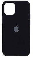 Силиконовый чехол с закрытым низом Apple iPhone 14 Silicon Case #18 Black