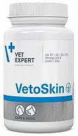 VETOSKIN VetExspet ВЕТОСКИН 60 капсул, пищевая добавка при дерматологических заболеваниях кожи у собак и кошек