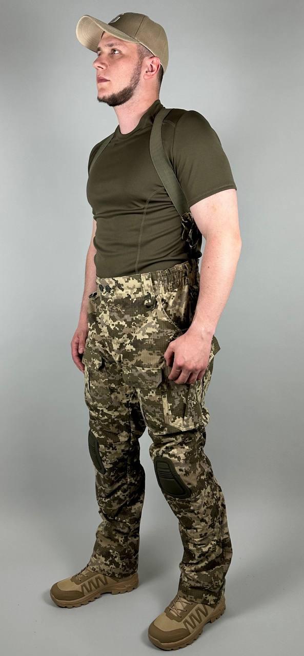 Брюки тактичні з наколінниками Commander піксель, тактичні штани піксель, штурмові штани ЗСУ піксель