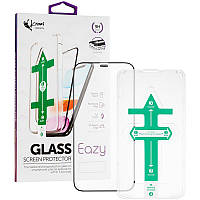 Защитное стекло для IPhone 12 Pro (Krazi Eazy EZFT01 + установочная рамка Black )