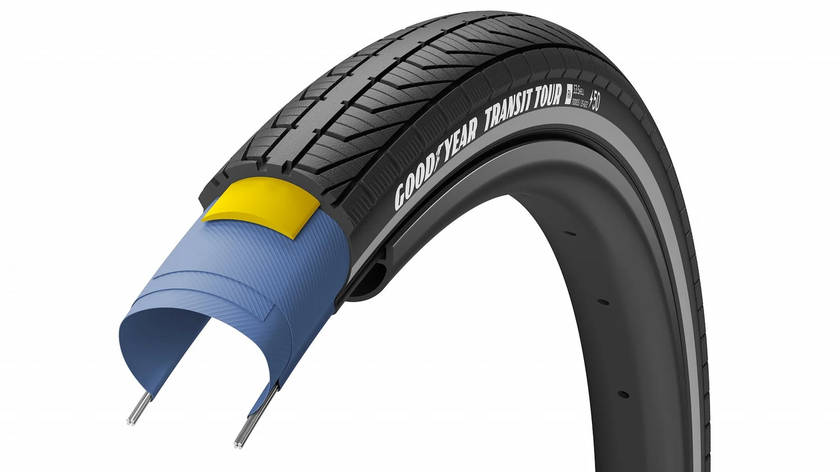 Покришка 27.5x2.00 (50-584) GoodYear TRANSIT Tour S3:Shell, Black Reflect, фото 1