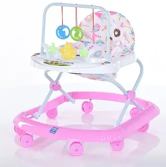 Ходунки дитячі Bambi M 0591 (музика, ігрова панель, пластикові колеса), фото 1