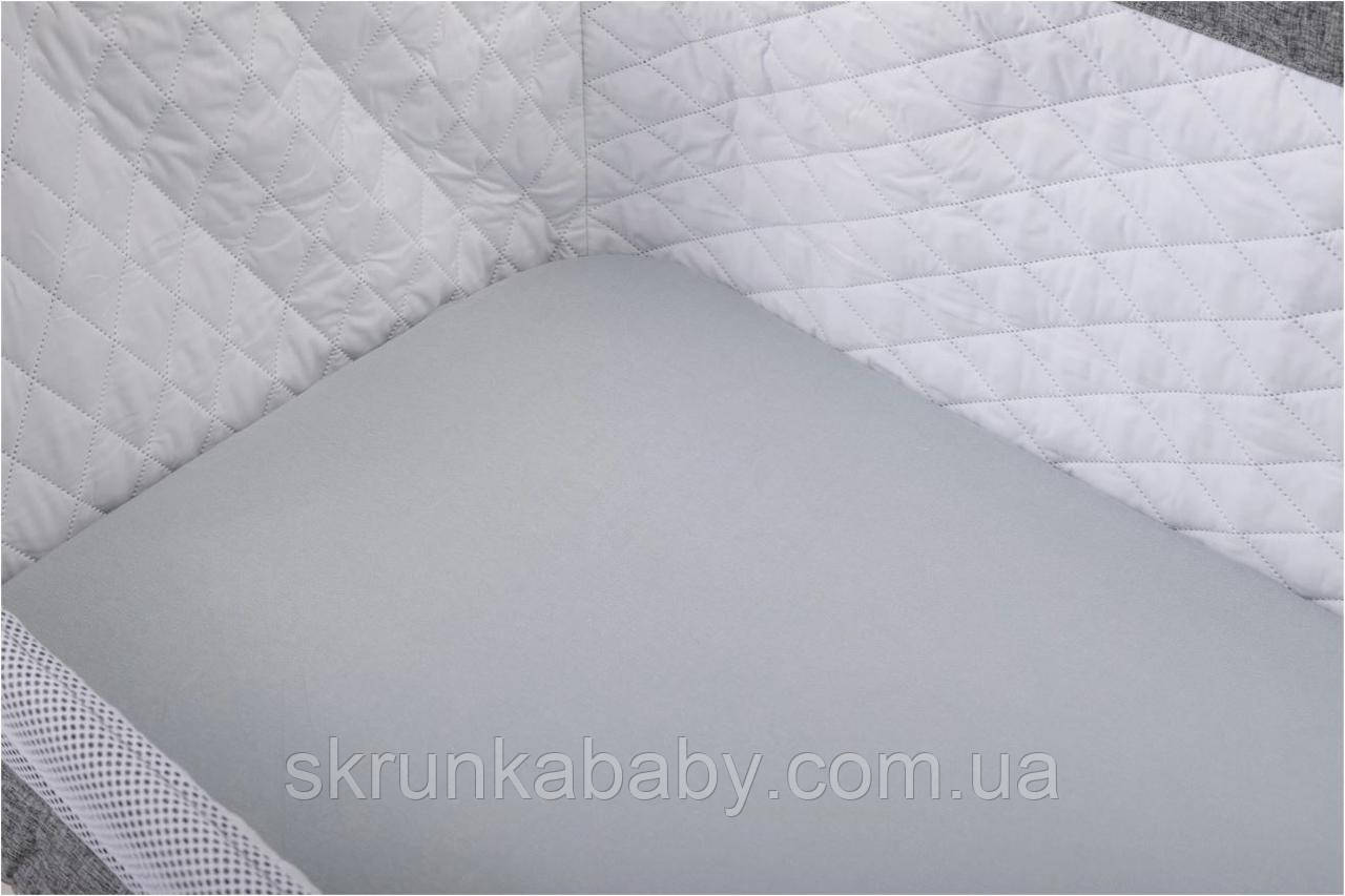 Простирадло Bubaba by FreeON 2/1 WHITE and GREY, фото 1