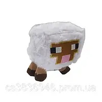 Игрушка детская овечка Майнкрафт, белая овца из игры Minecraft, мягкая белая плюшевая кукла