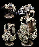 Стойка подставка вешалка для снаряжения для бронежилета каски и экипировки