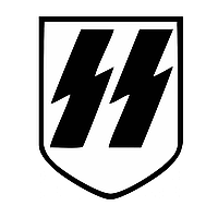 Шеврон Ваффен СС Waffen SS Зиг руны Флаг отряда охраны Шевроны на заказ на липучке (AN-12-305-15)