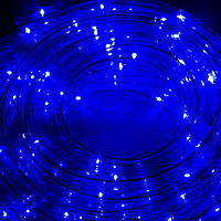Гирлянда светодиодная в силиконовой трубке, Синяя, 10 метров