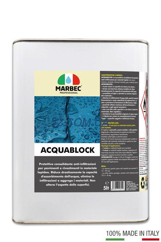 Протиінфільтраційне захисне покриття для кам'яних матеріалів Acquablock Marbec 5 л, фото 1
